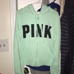 PINK zip up sweatshirt